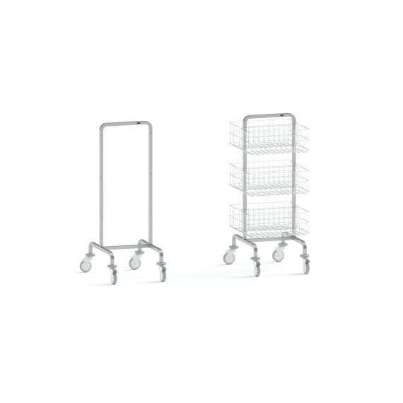 WIRE BASKET TROLLEYS
